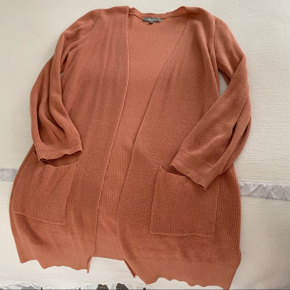 Long cardigan. Blush color. Marled brand. Size M.